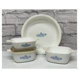Corning, bake set, blue cornflower