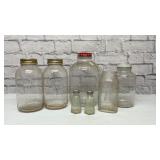 Antique mason jars, Mrs. Filberts mayonnaise