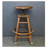 Industrial style shop stool