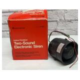 Two sound electronic siren