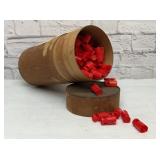 Container full of Reloading wads trap shooting