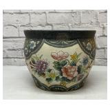 Lg floral outdoor planter 12