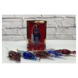 LENOX LEAD CRYSTAL CHRISTMAS ORNAMENTS