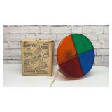 Antique Sparta rotating Christmas color wheel