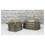 2 VTG GLASSBAKE CASSEROLES