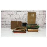 Assorted antique books
