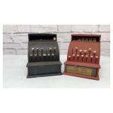 2 VTG TOY CASH REGISTERS HAPPY TIME