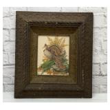 Ornate antique framed roughed grouse