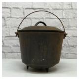Cast iron #8 footed cauldron 12 