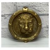 FRITZ BRASS LION HEAD DOOR KNOCKER