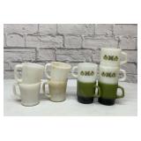 9 FIRE KING CUPS