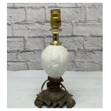 Milk glass rise lamp 12