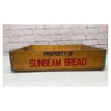 VTG Sunbeam bread Salisbury NC wood crate