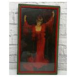 Art Nouveau Lady In Red