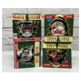 4 coca-Cola Christmas ornaments