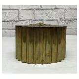 Brass grapes pleated box