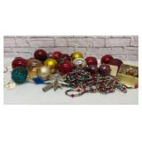 Glass Christmas ornaments group