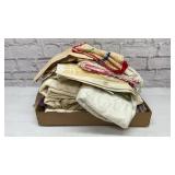 Big box of table linens