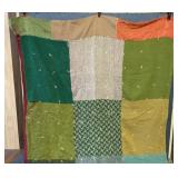 Primitive 9 patch quilt
