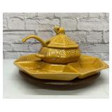 Mid-century California pottery Lazy Susan