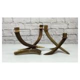 Antler candlesticks 8.5