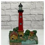 Cast iron lighthouse doorstop 12 x 9