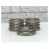 10 Leonard, silver plate coasters