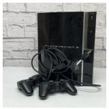 Sony PlayStation 3 with controllers