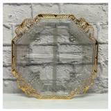 Jeanette glass, octagon relish tray