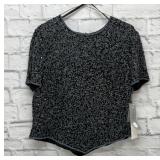 PAPELL BOUTIQUE EVENING SILK BEADED BLOUSE