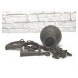 YUMA PRISON BALL & CHAIN WITH KEY #188