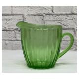 Sunflower Depression, glass green, pitcher 5