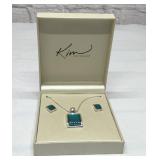 Kim Rogers Venetian glass  necklace, earrings