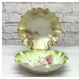 2 Bavarian handpainted bowls 10