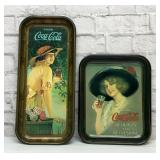2 Coca-Cola trays