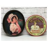 2 Coca-Cola trays