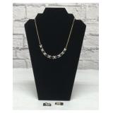 XOX 925 STERLING NECKLACE, EARRINGS