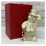 Lenox happy Holly days candy cane snowman