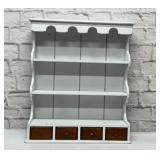 Vintage kitchen spice shelf 17 x 19