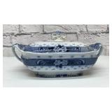 Weir England flow blue casserole