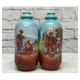 Antique geisha girl vases  10