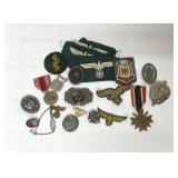 German Military items WWII BADGES, PATCHES, METALS