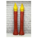Vintage Christmas candle blow molds