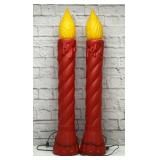 Vintage Christmas candle blow molds 36