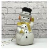 Vintage snowman blow mold 13.5