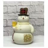 Snowman three part cookie jar 11
