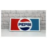 Metal Pepsi Cola sign 10x22