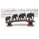 Hand carved elephant bridge 9.5