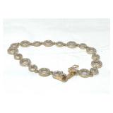 .925 Sterling tennis bracelet 91.2 g O links