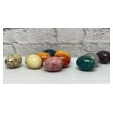 Vintage Italian marble eggs